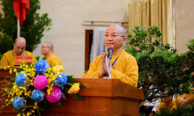 Thượng tọa Thích Nhật Từ phát biểu khai mạc