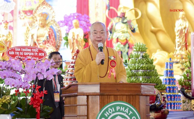 Thượng tọa Thích Huệ Công phát biểu khai mạc