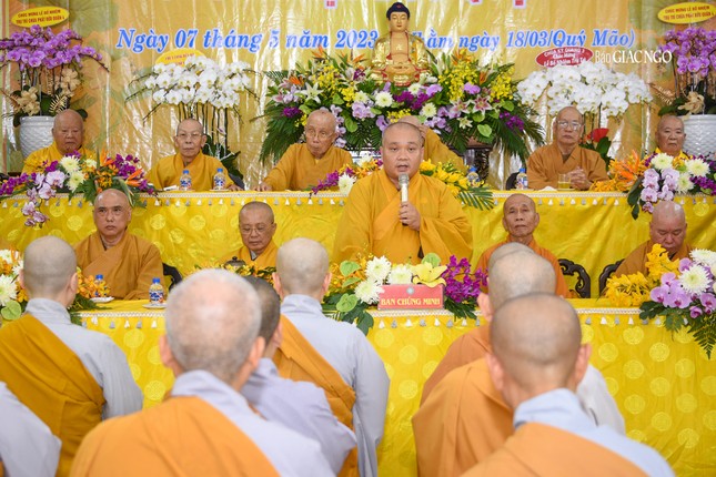 Thượng tọa Thích Trung Nguyện công bố quyết định bổ nhiệm trụ trì chùa Phật Bửu