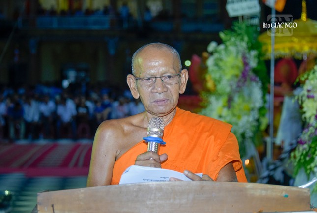 Hòa thượng Đào Như phát biểu cảm tạ Hòa thượng Đào Như phát biểu cảm tạ