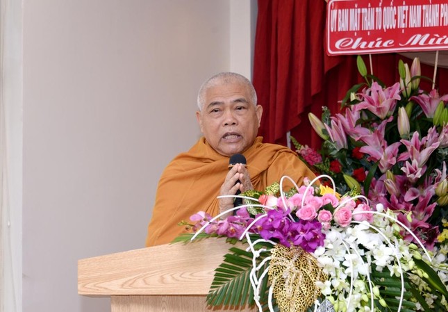 Hòa thượng Thích Giác Toàn phát biểu khai mạc