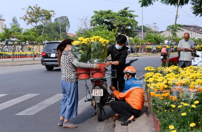 Hôm 25, 26 tháng Chạp, lác đác khách mua hoa mang về Hôm 25, 26 tháng Chạp, lác đác khách mua hoa mang về