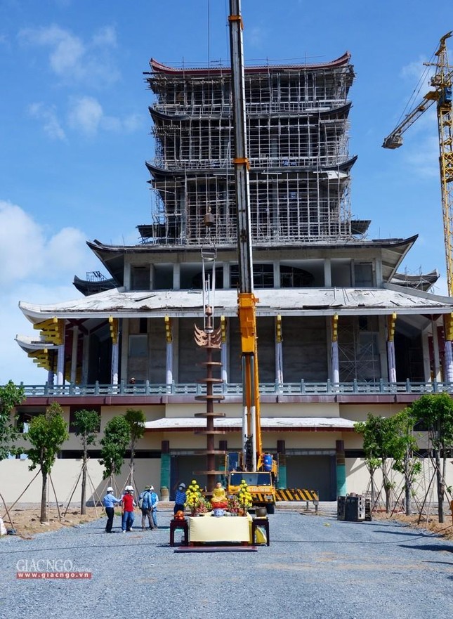 Công trình chánh điện Học viện đã xong phần xây dựng cơ bản Công trình chánh điện Học viện đã xong phần xây dựng cơ bản