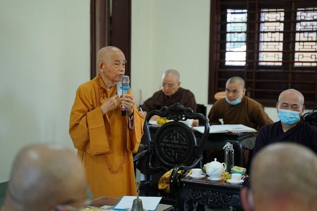 Hòa thượng Thích Đức Thanh phát biểu khai mạc - Ảnh: Anh Quốc Hòa thượng Thích Đức Thanh phát biểu khai mạc - Ảnh: Anh Quốc