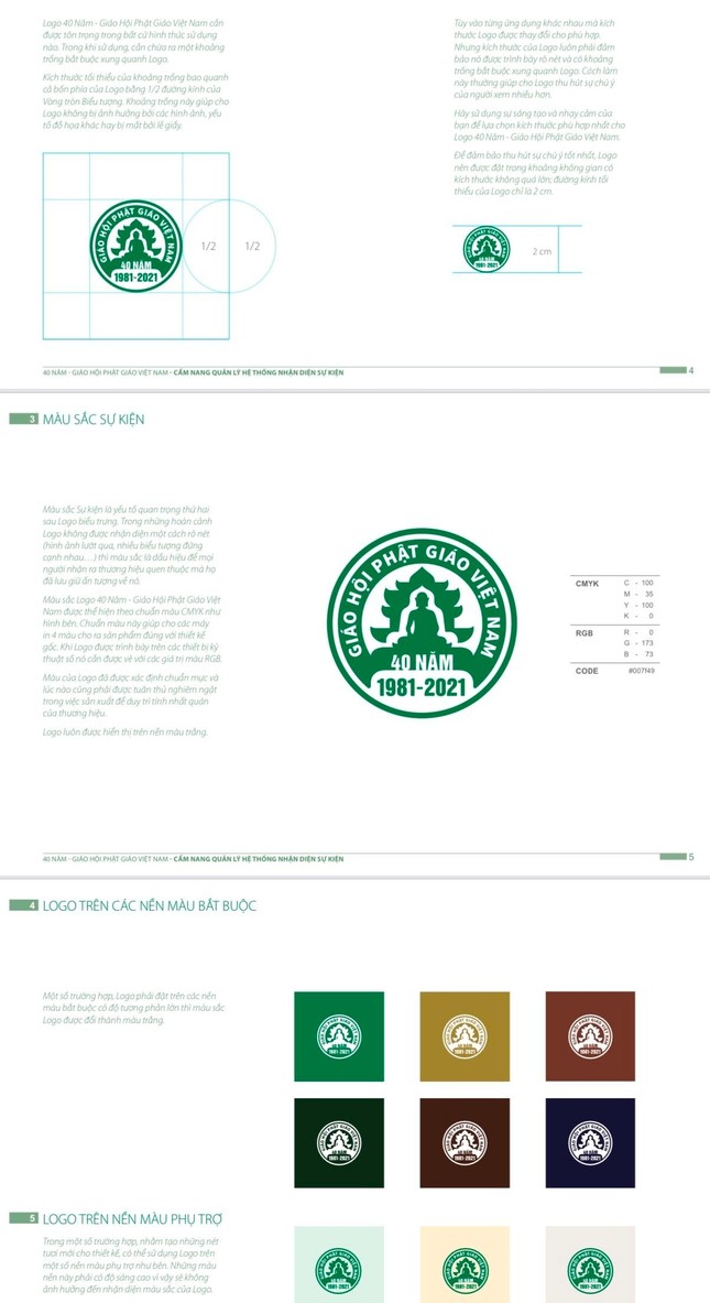 Quy định khoảng trống và màu sắc bắt buộc Quy định khoảng trống và màu sắc bắt buộc