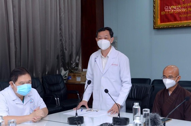 TS.BSCKII Nguyễn Tri Thức phát biểu tại buổi thăm của Giáo hội TP.HCM