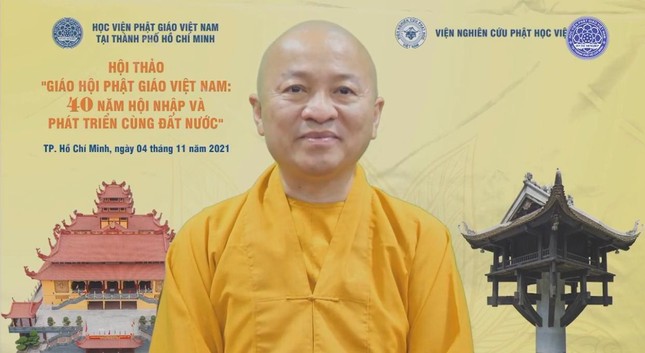 Thượng tọa Thích Nhật Từ phát biểu đề dẫn Hội thảo Thượng tọa Thích Nhật Từ phát biểu đề dẫn Hội thảo