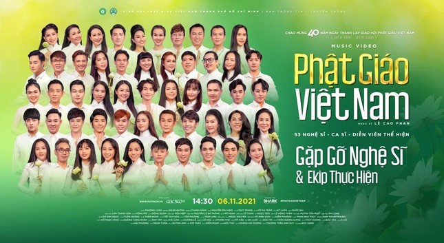 53 gương mặt nghệ sĩ tham gia thể hiện MV &quot;Phật giáo Việt Nam&quot;