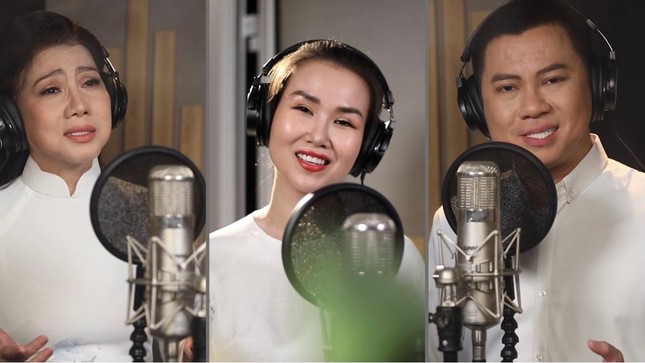 Các ca sĩ, nghệ sĩ trong MV &quot;Phật Giáo Việt Nam&quot; - Ảnh do Ban Thông tin - Truyền thông GHPGVN TP.HCM cung cấp