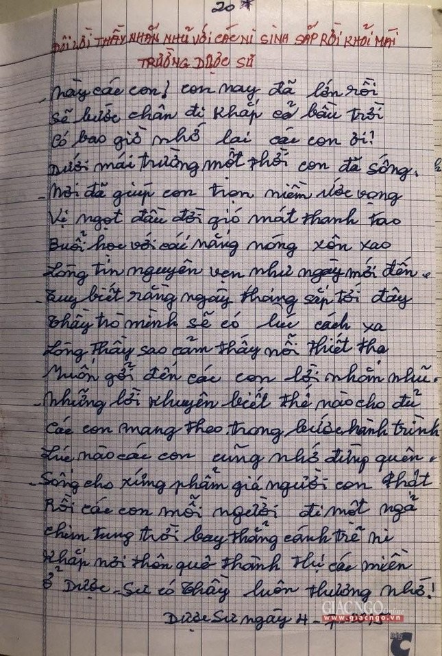 Thủ bút của Ni trưởng năm 83 tuổi - Tư liệu của Minh Thuận Thủ bút của Ni trưởng năm 83 tuổi - Tư liệu của Minh Thuận