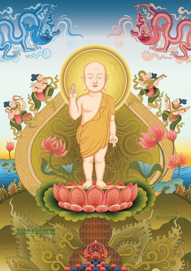 Thiết kế hình tượng “Đức Phật Thích Ca đản sinh phong cách thời Lý” của Hội quán di sản và Sen Heritage Thiết kế hình tượng “Đức Phật Thích Ca đản sinh phong cách thời Lý” của Hội quán di sản và Sen Heritage