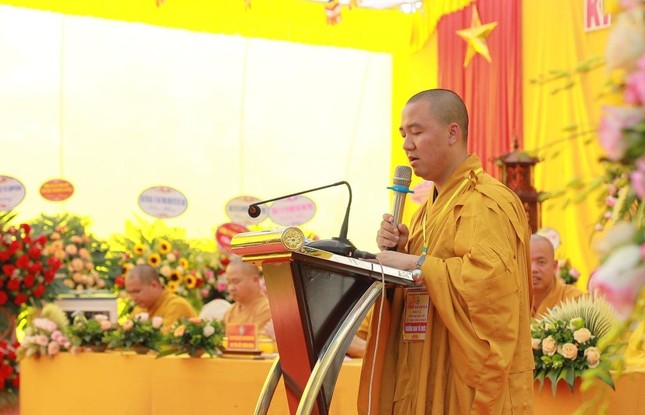 Đại đức Thích Giác Giáo phát biểu khai mạc