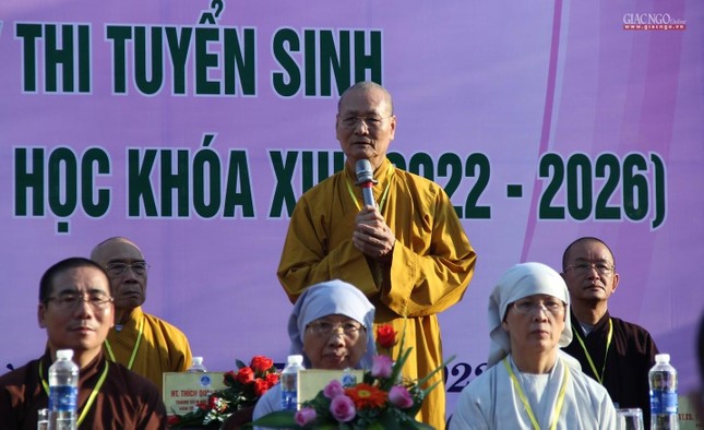 Hòa thượng Viện trưởng Thích Hải Ấn phát biểu khai mạc