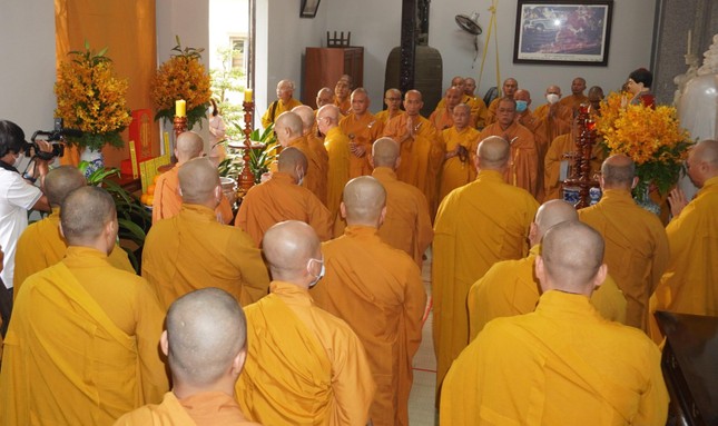 Lễ an vị và cầu nguyện tại chùa Huỳnh Kim do Ban Trị sự GHPGVN quận Gò Vấp tổ chức