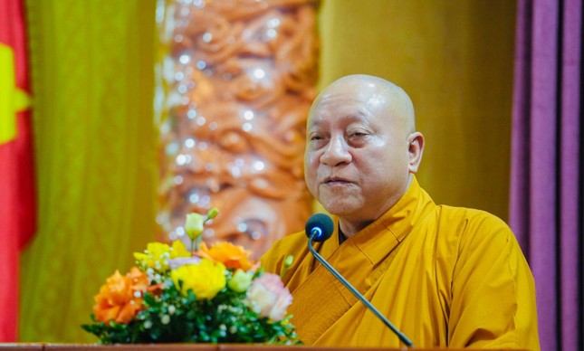 Hoà thượng Thích Gia Quang phát biểu khai mạc