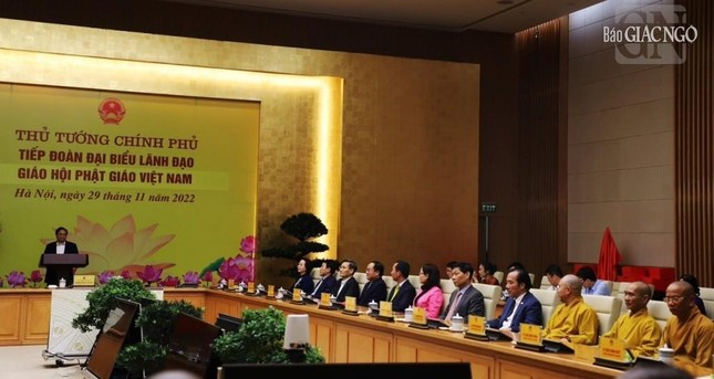 Đại diện các bộ, ban, ngành Trung ương tham dự tiếp đoàn GHPGVN