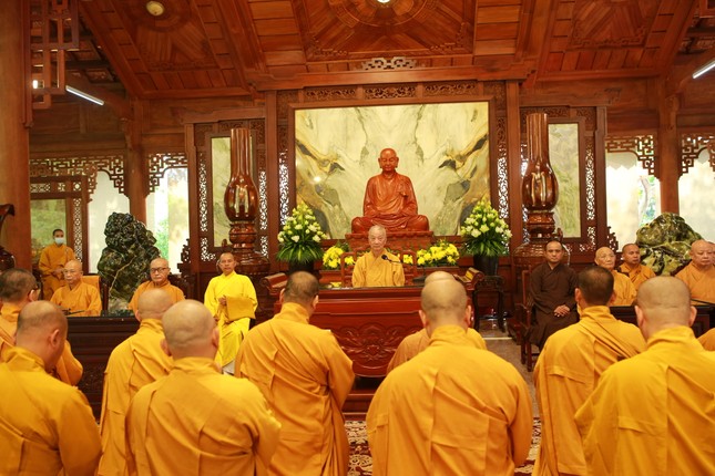 Đức Pháp chủ GHPGVN có lời chia sẻ, sách tấn đối với Tăng Ni thuộc Thiền phái Trúc Lâm