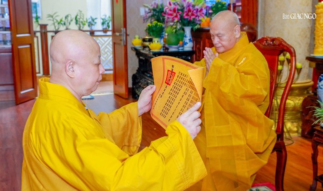 Tuyên văn cung thỉnh Hòa thượng Thích Thiện Nhơn làm Đường đầu Hòa thượng đàn giới Tỳ-kheo Bắc tông
