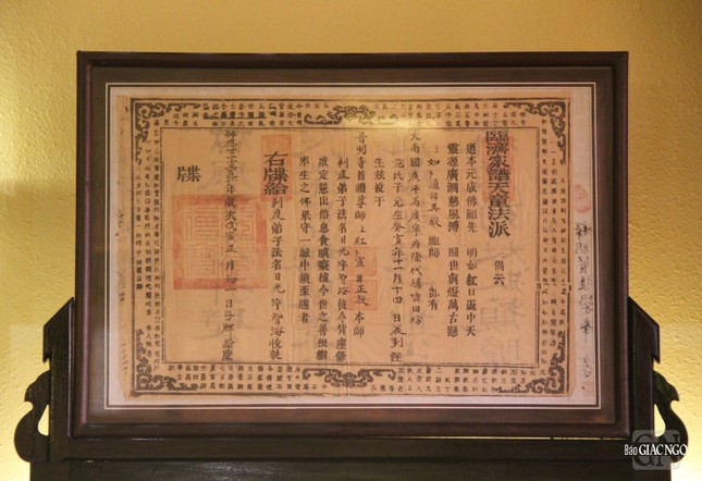 Chánh pháp nhãn tạng - Chứng điệp thọ giới của ngài Chánh pháp nhãn tạng - Chứng điệp thọ giới của ngài