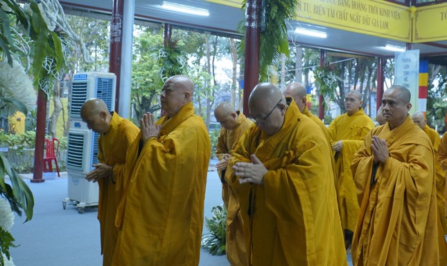 Chư Hòa thượng, Thượng tọa, Đại đức tháp tùng đảnh lễ