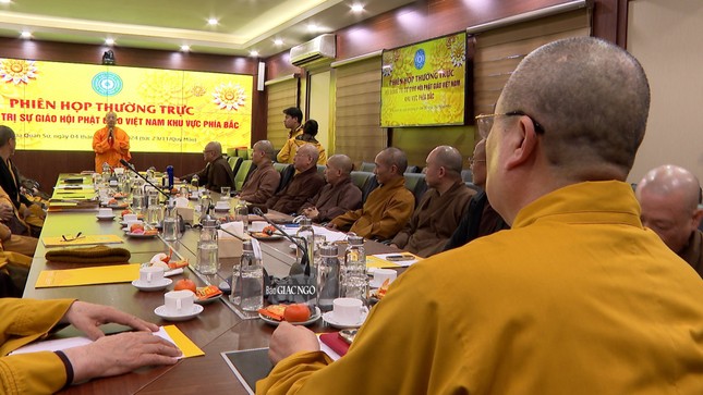 Đại đức Thích Trúc Thái Minh đối trước chư tôn đức trong phiên họp Ban Thường trực Hội đồng Trị sự GHPGVN khu vực phía Bắc chiều 4-1-2024 nhận lỗi - Ảnh: VPI GHPGVN cũng cấp Đại đức Thích Trúc Thái Minh đối trước chư tôn đức trong phiên họp Ban Thường trực Hội đồng Trị sự GHPGVN khu vực phía Bắc chiều 4-1-2024 nhận lỗi - Ảnh: VPI GHPGVN cũng cấp