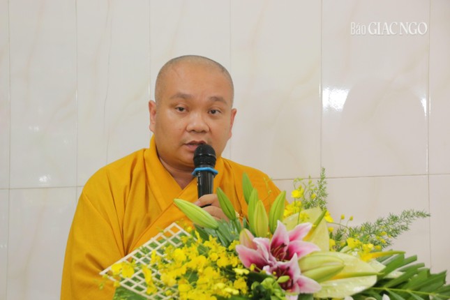 Thượng tọa Thích Trung Nguyện công bố quyết định bổ nhiệm trụ trì chùa Châu Hưng