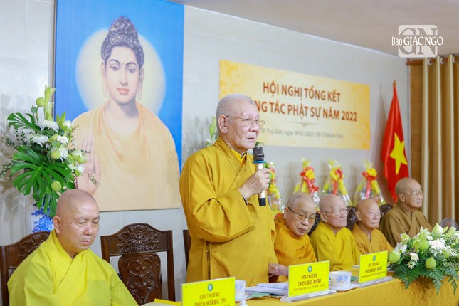 Hòa thượng Thích Đạt Niệm đạo từ tại hội nghị Hòa thượng Thích Đạt Niệm đạo từ tại hội nghị