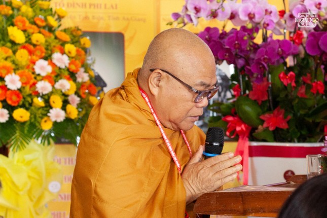 Hòa thượng Thích Giác Toàn phát biểu tán dương công hạnh Tổ sư