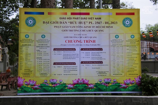 Chương trình sinh hoạt Đại giới đàn Bửu Huệ Phật lịch 2567 tại giới trường chùa Bửu Quang dành cho hệ phái Phật giáo Nam tông Kinh TP.HCM