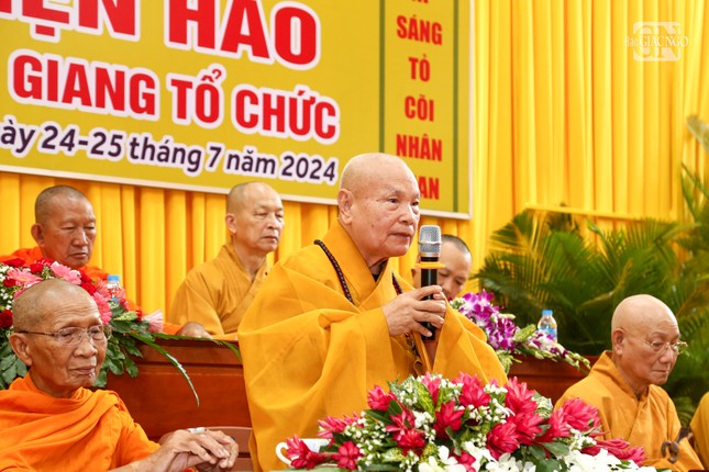 Trưởng lão Hòa thượng Thích Thiện Nhơn đạo từ tại buổi lễ