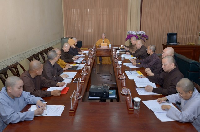 Buổi họp có sự tham dự của chư tôn đức Hội đồng Điều hành Học viện Phật giáo VN tại TP.HCM Buổi họp có sự tham dự của chư tôn đức Hội đồng Điều hành Học viện Phật giáo VN tại TP.HCM