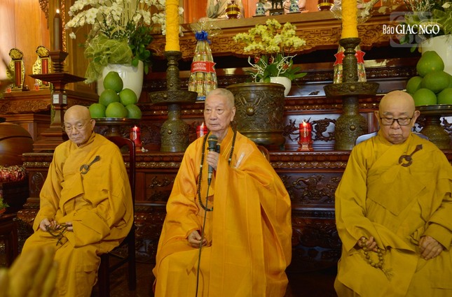 Đức Pháp chủ có lời huấn thị đến chư Tăng