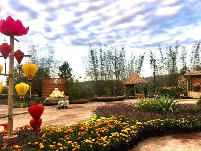 Góc tết ở chùa - Ảnh: Thành Toàn