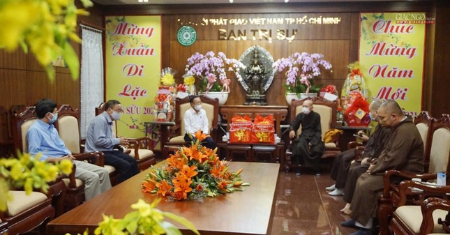 Buổi tiếp thân mật tại Trụ sở Ban Trị sự - Việt Nam Quốc Tự Buổi tiếp thân mật tại Trụ sở Ban Trị sự - Việt Nam Quốc Tự