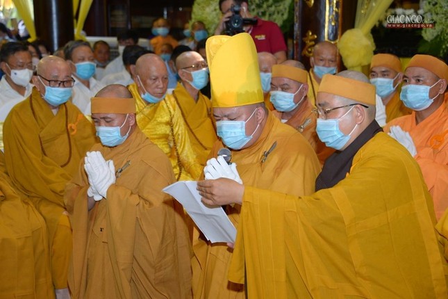 Đại đức Thích Thiện Minh, Trưởng pháp tử thay mặt môn đồ pháp quyến dâng lời cảm niệm