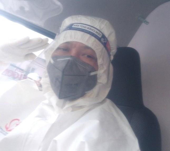 Trương Thanh Tâm lái xe cấp cứu chở F0 là Tăng Ni không may nhiễm bệnh