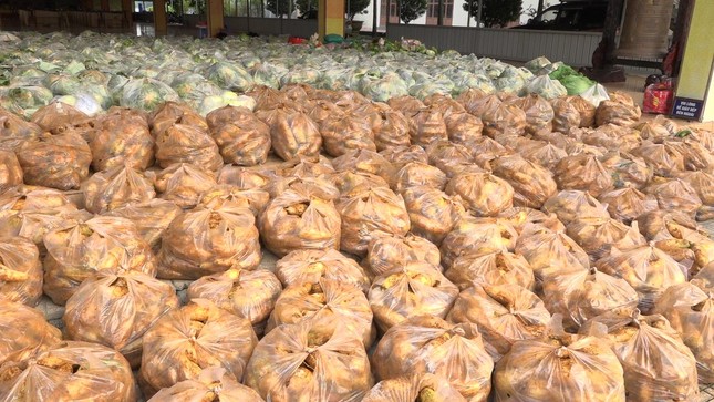 18 tấn rau củ được tặng đến các tự viện và người dân khó khăn của tình Đồng Nai