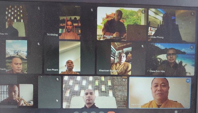 Ban Thường trực Ban Trị sự Phật giáo Nghệ An họp trực tuyến triển khai Phật sự