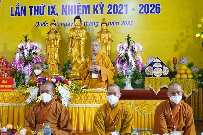 Hòa thượng Thích Bảo Nghiêm, Phó Chủ tịch Hội đồng Trị sự, Trưởng ban Trị sự GHPGVN TP.Hà Nội phát biểu tại đại hội Hòa thượng Thích Bảo Nghiêm, Phó Chủ tịch Hội đồng Trị sự, Trưởng ban Trị sự GHPGVN TP.Hà Nội phát biểu tại đại hội