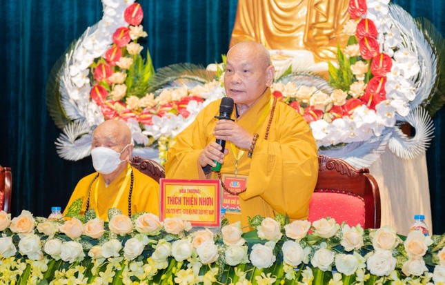 Hoà thượng Thích Thiện Nhơn phát biểu chỉ đạo tại đại hội Hoà thượng Thích Thiện Nhơn phát biểu chỉ đạo tại đại hội