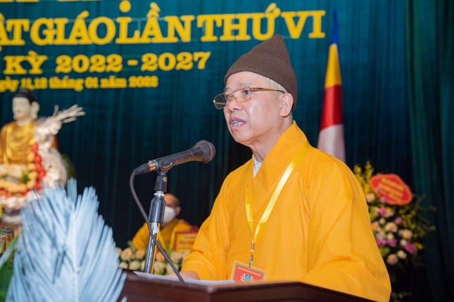 Hòa thượng Thích Thanh Quyết phát biểu khai mạc Hòa thượng Thích Thanh Quyết phát biểu khai mạc