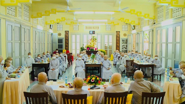 Phân ban Ni giới TP.HCM họp tại chùa Từ Nghiêm - Ảnh: PSO