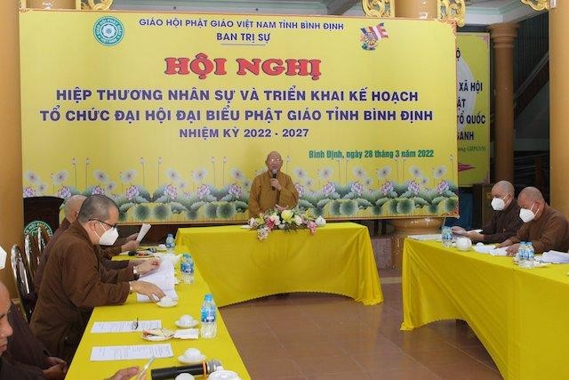 Hòa thượng Trưởng ban Trị sự tỉnh phát biểu khai mạc