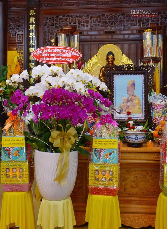 Di ảnh Trưởng lão Hòa thượng Thích Trí Thủ tại tu viện Quảng Hương Già Lam