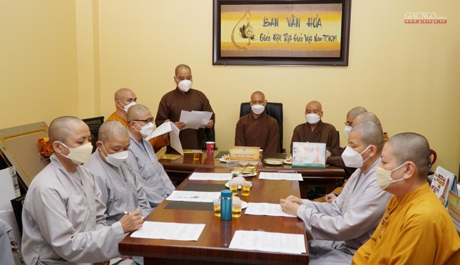 Đại đức Thích Chí Giác Thông, Phó Trưởng ban kiêm Chánh thư ký Ban Văn hóa trình kế hoạch tổ chức triển lãm, văn nghệ Đại đức Thích Chí Giác Thông, Phó Trưởng ban kiêm Chánh thư ký Ban Văn hóa trình kế hoạch tổ chức triển lãm, văn nghệ