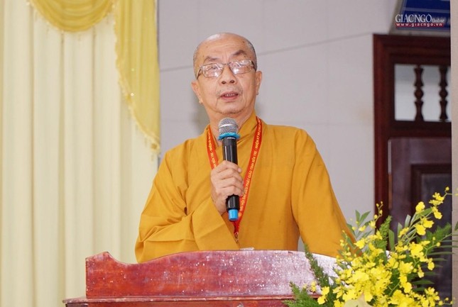 Hòa thượng Thích Nhựt Tấn phát biểu khai mạc