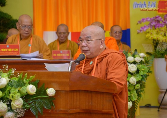 Hòa thượng Thích Thiện Tâm phát biểu khai mạc Hòa thượng Thích Thiện Tâm phát biểu khai mạc