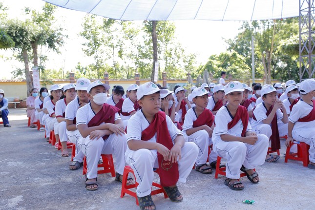 Các khóa sinh tham gia trại hè tại chùa Thanh Phước