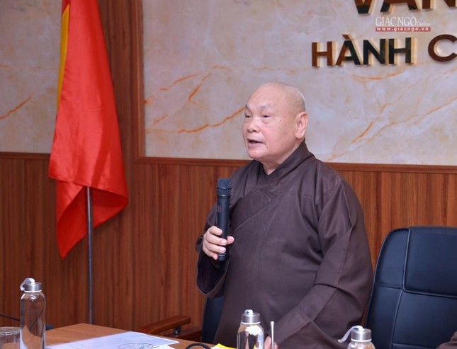 Hòa thượng Thích Thiện Nhơn, Chủ tịch Hội đồng Trị sự GHPGVN, Trưởng ban Chỉ đạo Đại hội Trung ương, Trưởng ban Nhân sự Đại hội chủ trì hội nghị