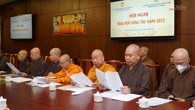 Chư tôn đức Ban Thường trực Ban Trị sự GHPGVN TP.HCM tham dự buổi làm việc Chư tôn đức Ban Thường trực Ban Trị sự GHPGVN TP.HCM tham dự buổi làm việc